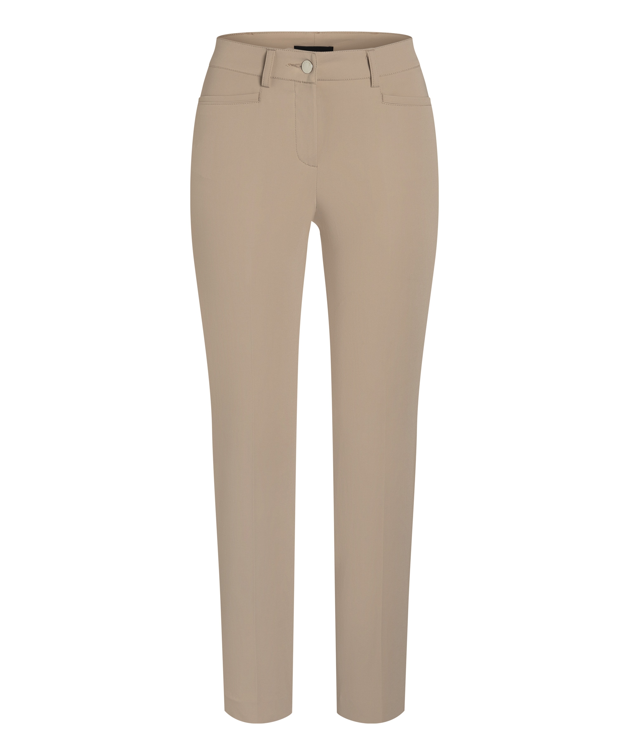 Spodnie w kant , nogawki klasyczne, kolor jasny beż  Cambio Renira 0285-15-8299-774
