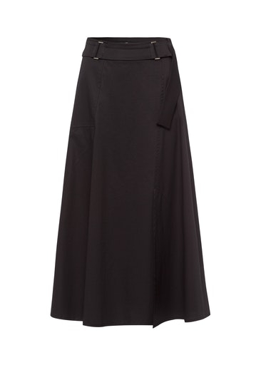 Spódnica długa z paskiem, lekko rozszerzana, kolor czarny Riani  704050-2178-999